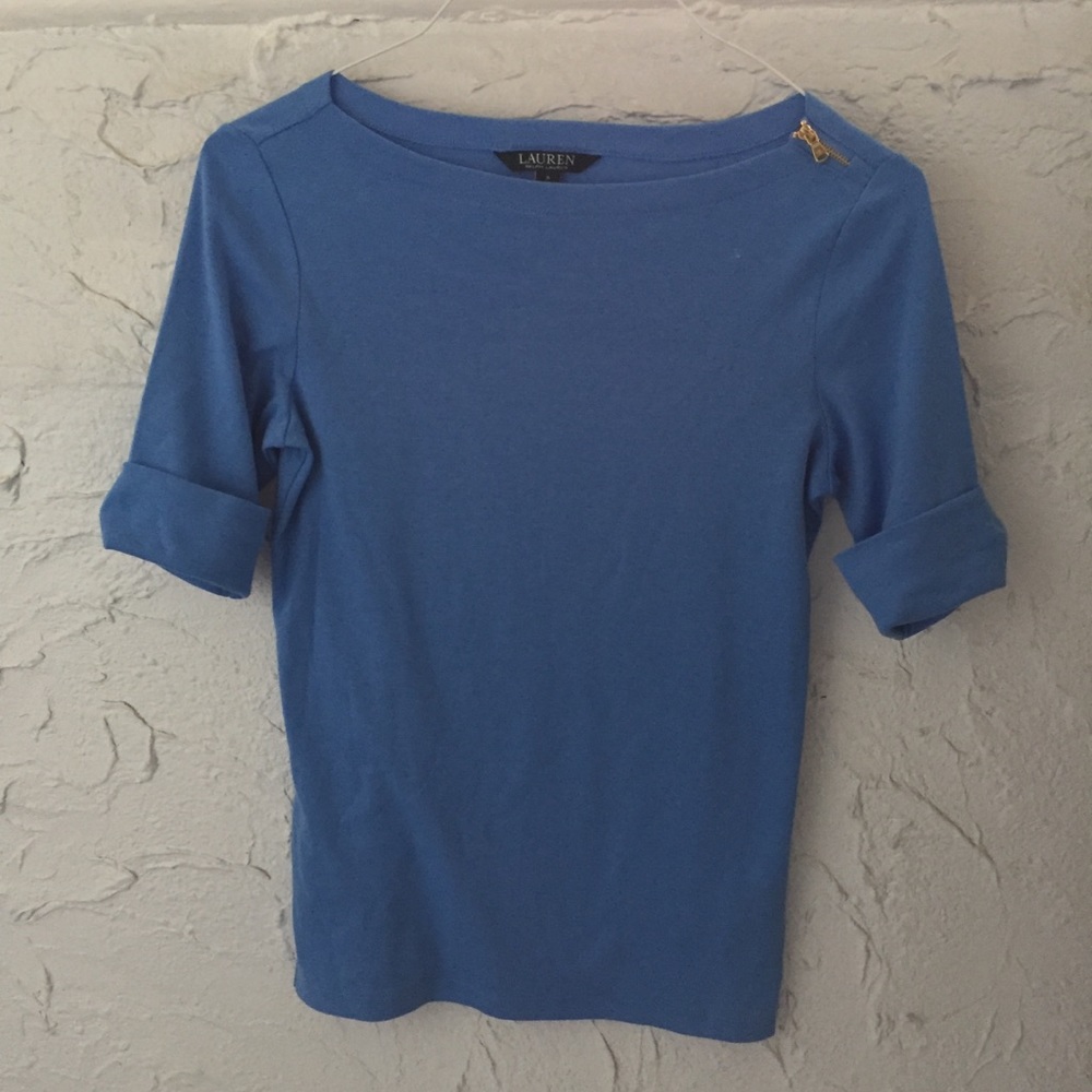 Ralph Lauren blue boat beck tee